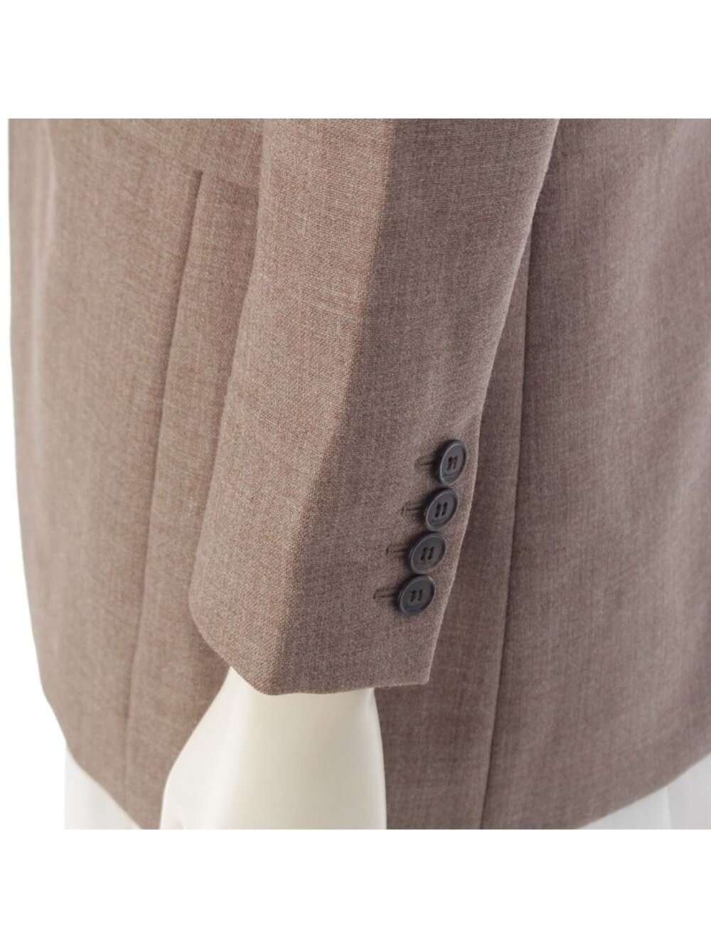 Saint Laurent Paris Wool Peak Lapel Single Tailored Jacket Brown 34 - Picture 7 of 10